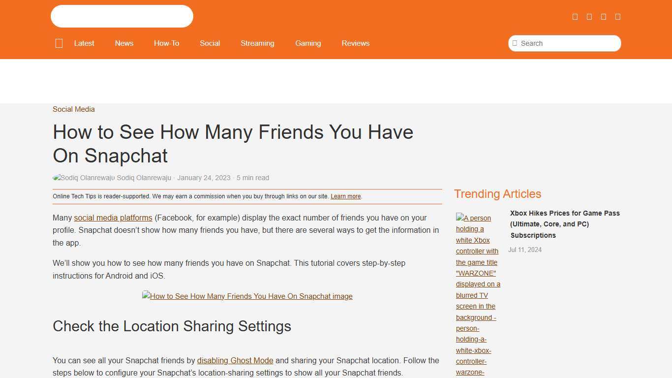 How to See How Many Friends You Have On Snapchat