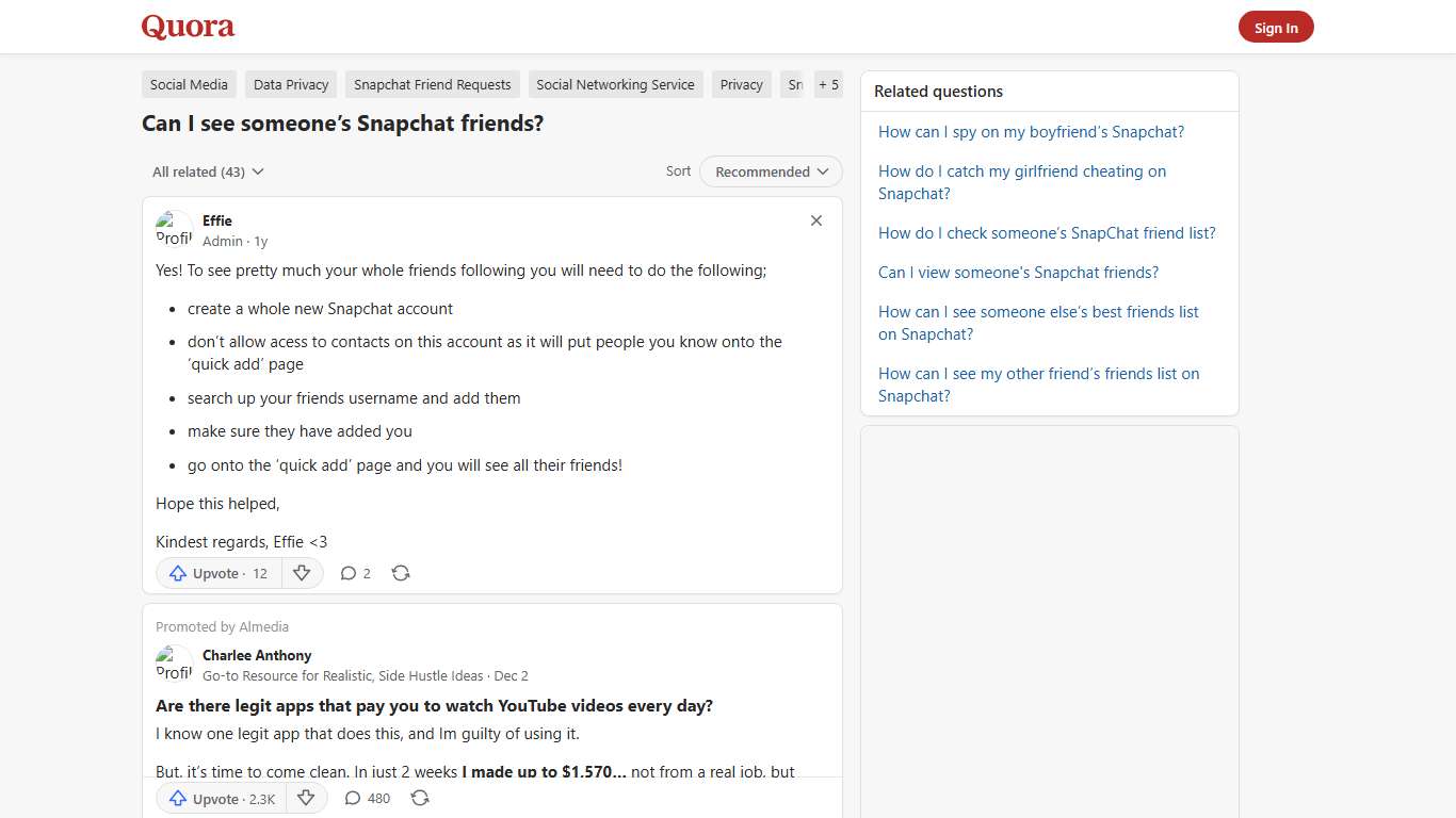 Can I see someone’s Snapchat friends? - Quora