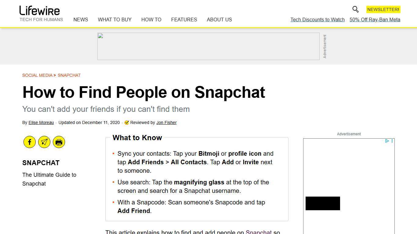 How to Find People on Snapchat